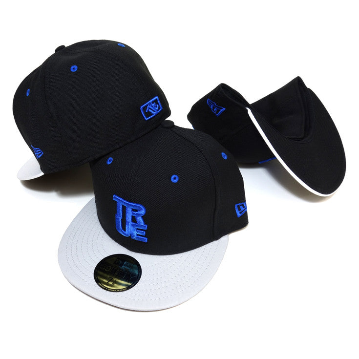 True Logo New Era Fitted Cap AJ Blue - Shop True Clothing