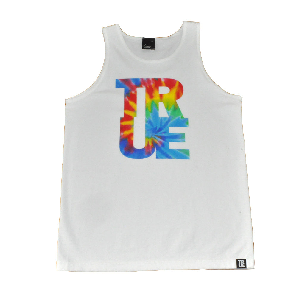 True Mens Hippie Dip Tank Top White - Shop True Clothing