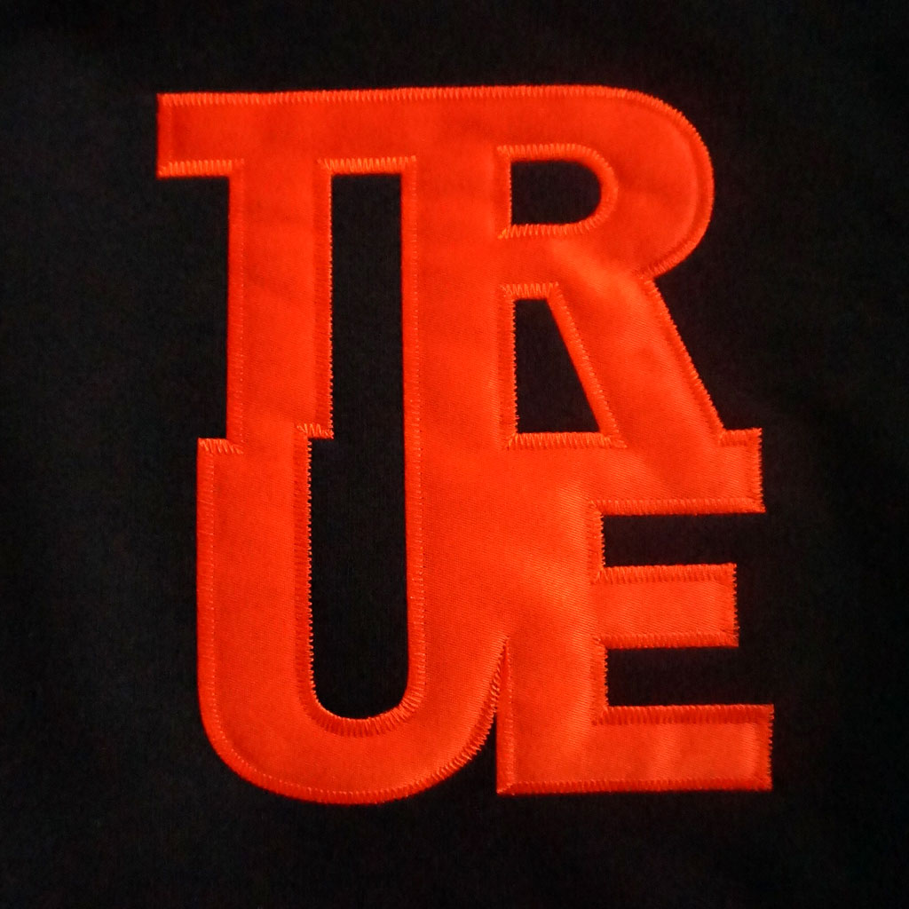 True Women's Logo Crop Hoodie Black/Orange