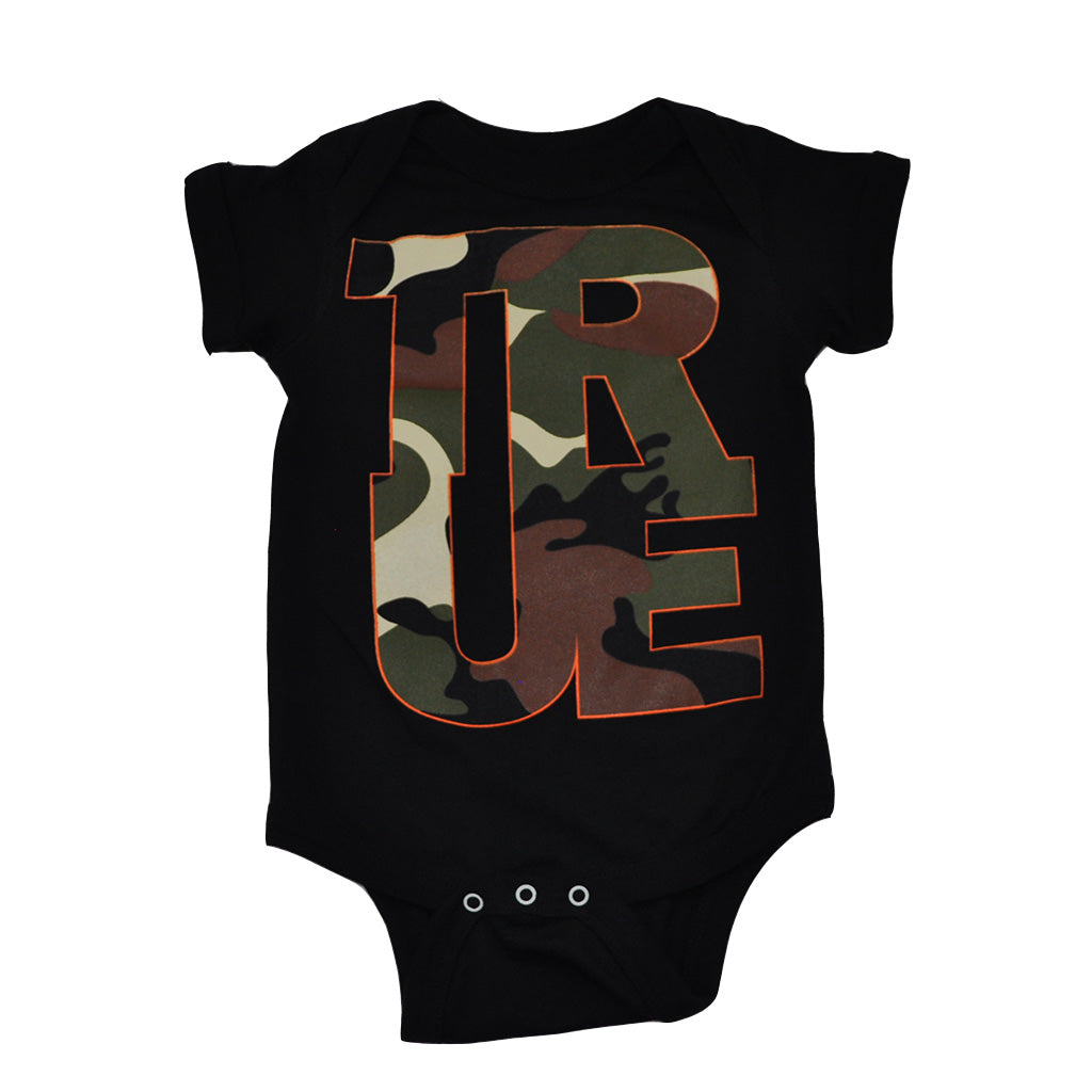 Kids True Logo Camo One Piece Black - Shop True Clothing