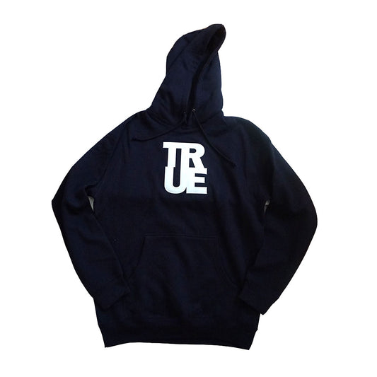 Mens True Logo Hoodie Navy/White