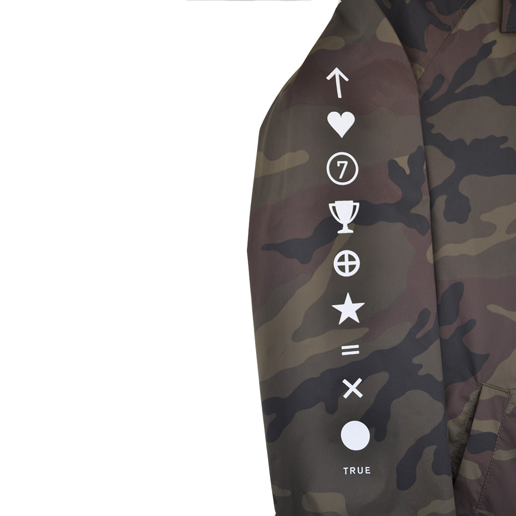 True Mens Pleasure Pain Coaches Jacket Camo - Shop True Clothing