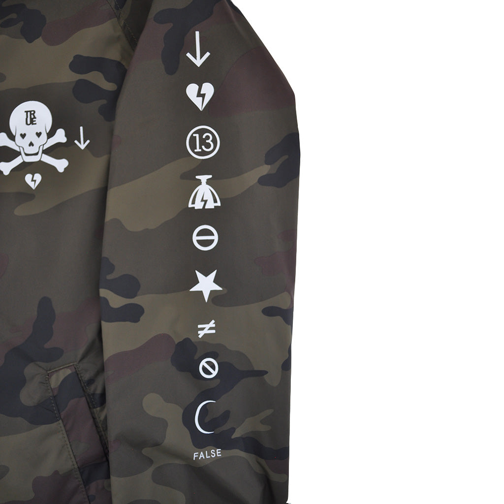 True Mens Pleasure Pain Coaches Jacket Camo - Shop True Clothing