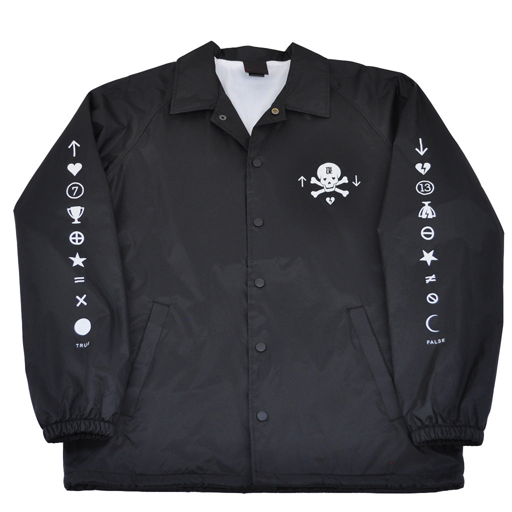 True Mens Pleasure Pain Coaches Jacket Black - Shop True Clothing