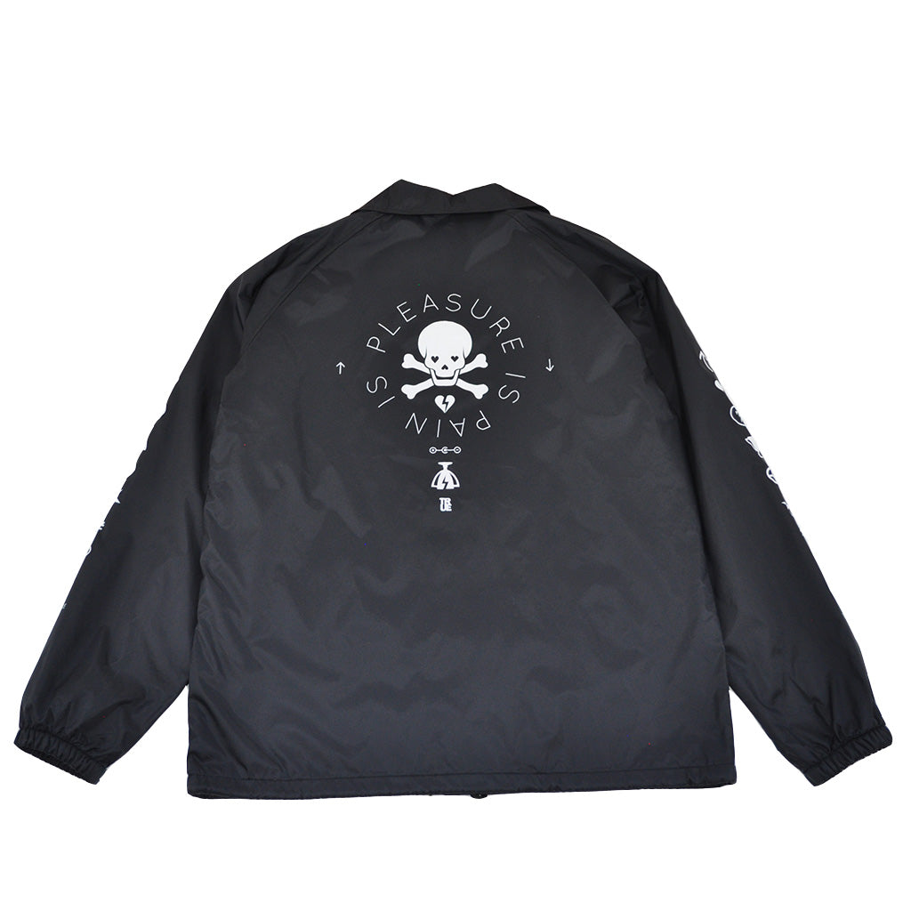 True Mens Pleasure Pain Coaches Jacket Black - Shop True Clothing