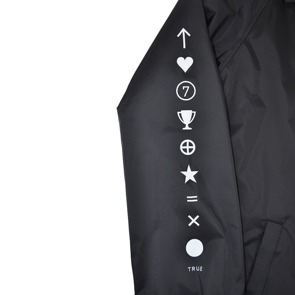 True Mens Pleasure Pain Coaches Jacket Black - Shop True Clothing