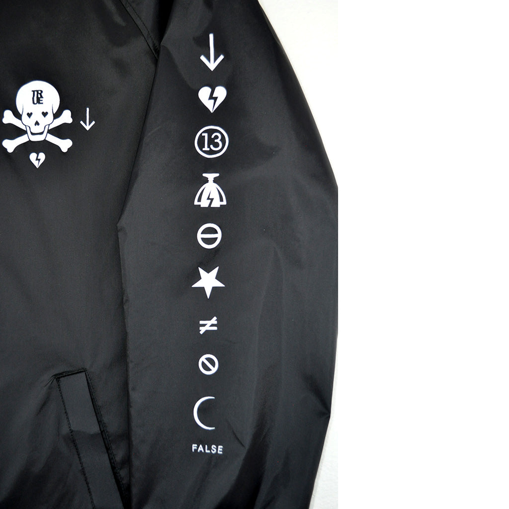 True Mens Pleasure Pain Coaches Jacket Black - Shop True Clothing