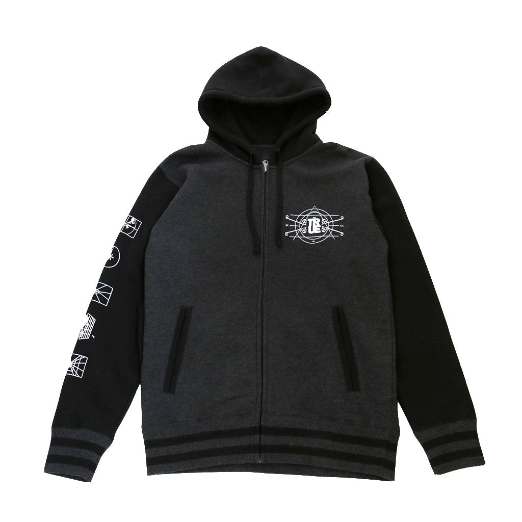 Mens True Stay On Target Jacket Charcoal/Black - Shop True Clothing