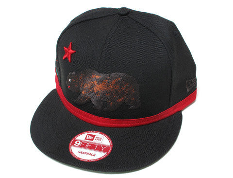 Cali True Bear New Era Snapback Cap Black - Shop True Clothing