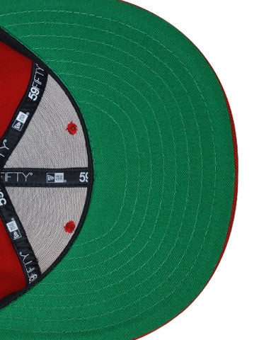 True Logo New Era Snapback Cap Red/Gold - Shop True Clothing