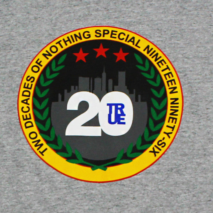 Mens True Two Decades T-Shirt Heather - Shop True Clothing