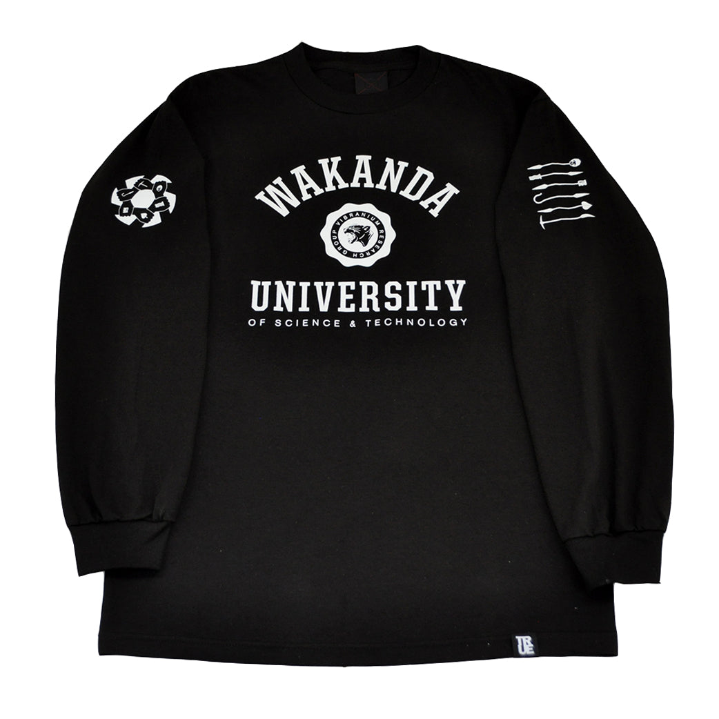 Mens True Wakanda U Long Sleeve T-Shirt Black - Shop True Clothing
