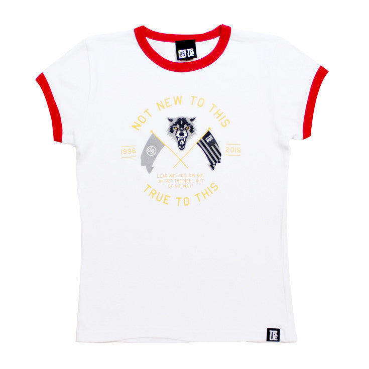 Womens True Wolves T-Shirt White - Shop True Clothing