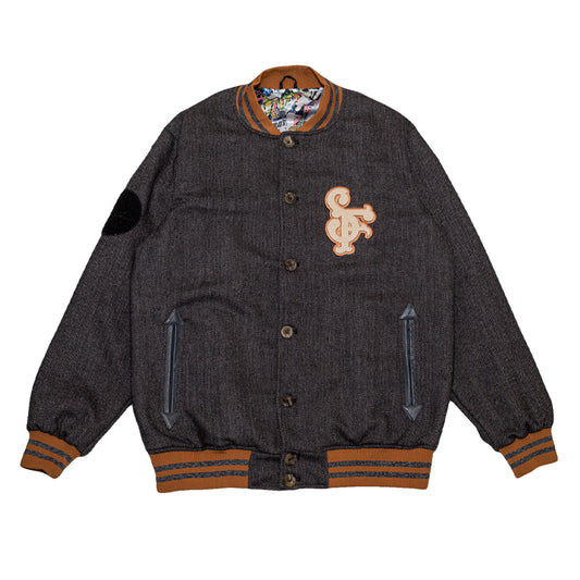 Men's True NSF Varsity Jacket Herringbone