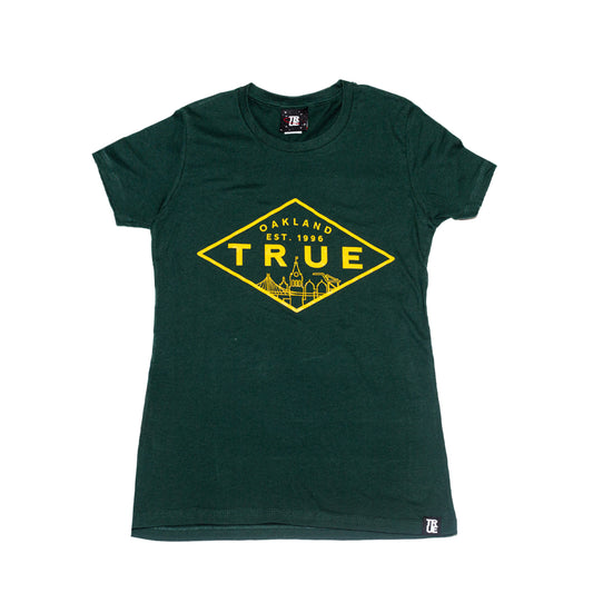 True Women's Established Basic Oakland T-Shirt Green