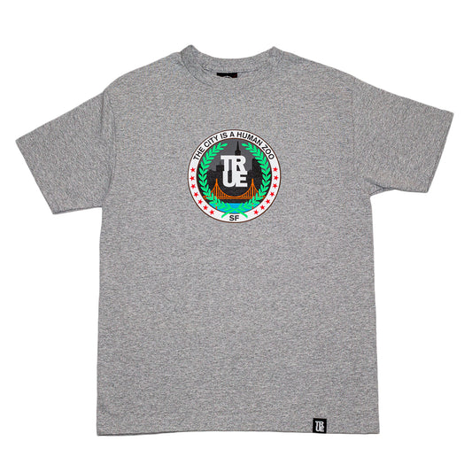 Men's True Human Zoo SF T-Shirt Heather Grey