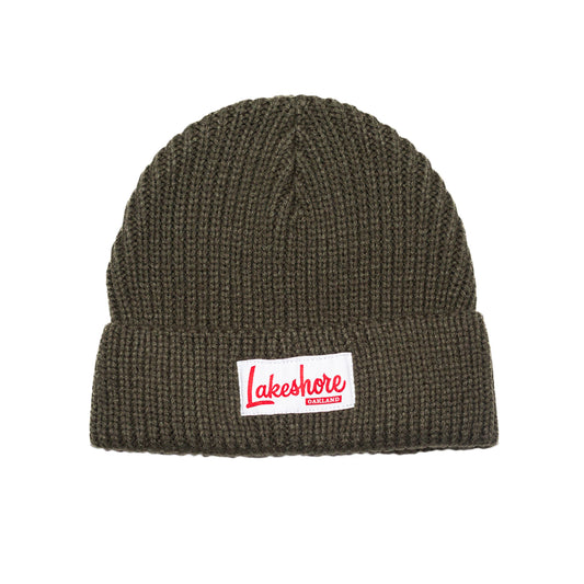 True Lakeshore Waffle Beanie Green
