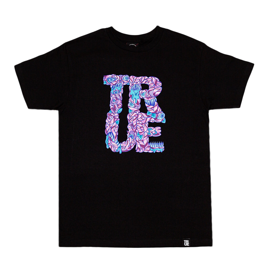 Men's True More Monsters T-Shirt Black/Purple