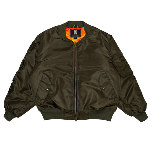 Men's True Peace, Power Flight Jacket Green