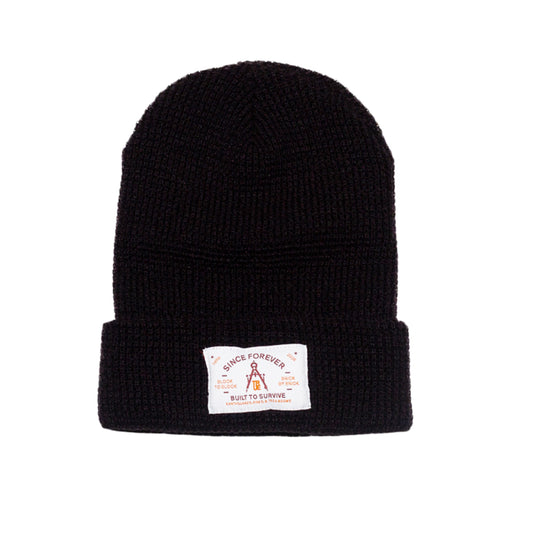 True Since Forever Waffle Beanie Black