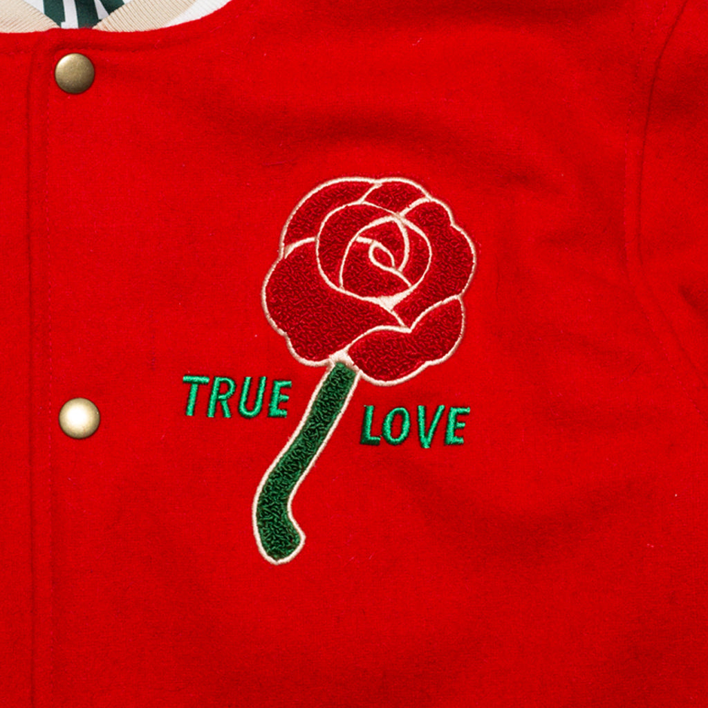 Men's True Loves Varsity Jacket Red
