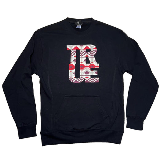 Mens True Patriot Crewneck Sweatshirt Black
