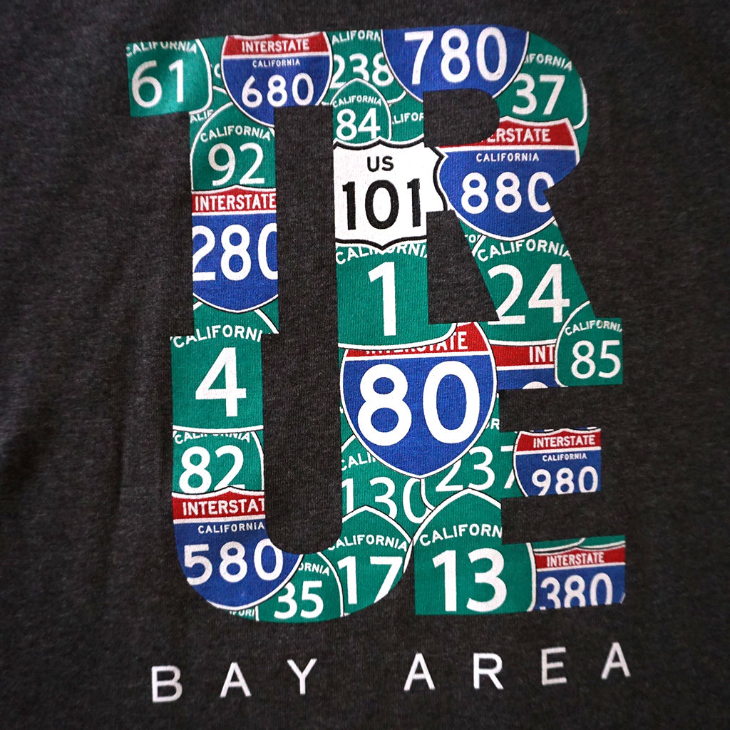 Mens True Bay Area T-Shirt Charcoal Heather