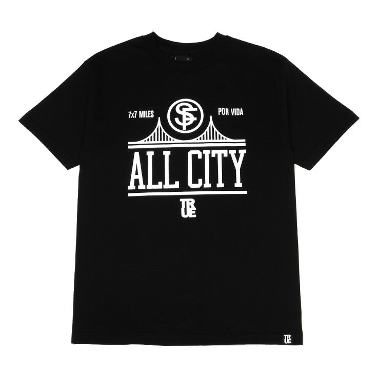 Mens True All City T-Shirt Black - Shop True Clothing
