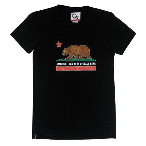 Womens Cali Bear T-Shirt Black - Shop True Clothing