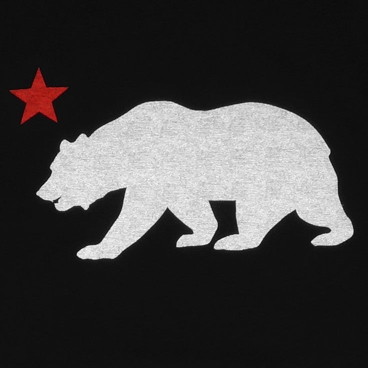 Mens Cali Bear Star T-Shirt Black - Shop True Clothing