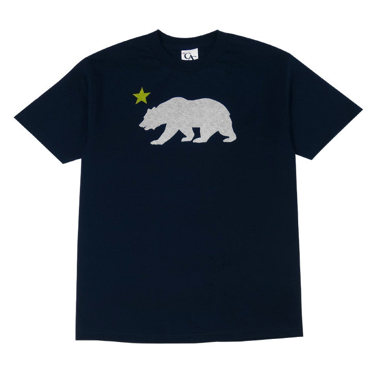 Mens Cali Bear Star T-Shirt Navy - Shop True Clothing