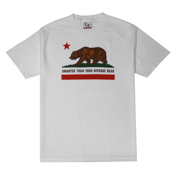 Mens Cali Bear T-Shirt White - Shop True Clothing