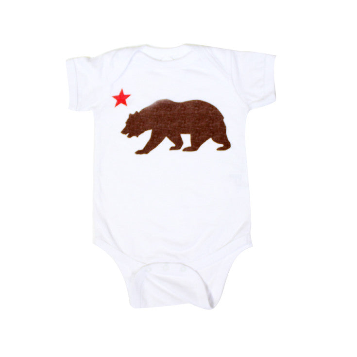Kids True Bear Star One Piece White - Shop True Clothing