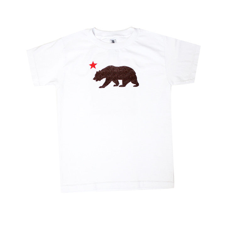 Kids True Bear Star T-Shirt White - Shop True Clothing