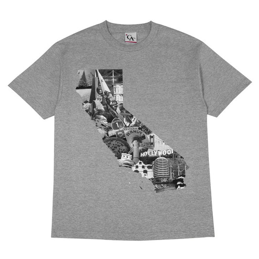 Mens Cali Photo T-Shirt Heather Grey - Shop True Clothing