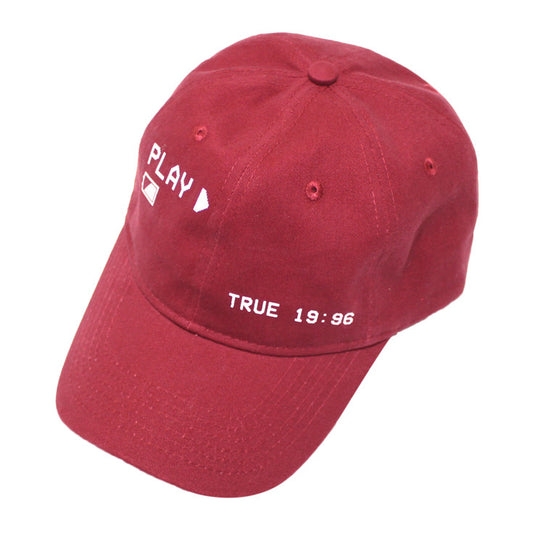 True Charged Up Dad Hat Burgundy - Shop True Clothing