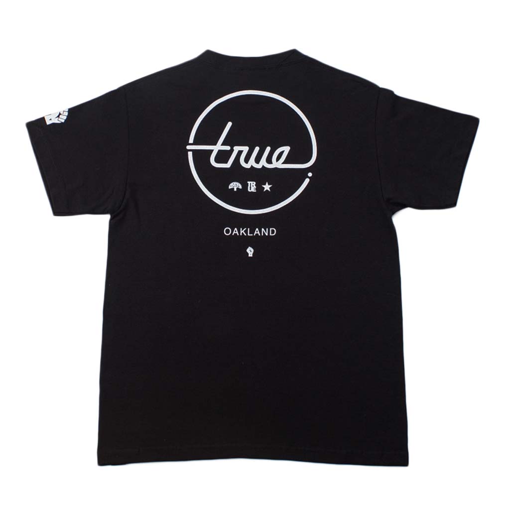 True Men's Circle Darkside Oakland T-Shirt Black