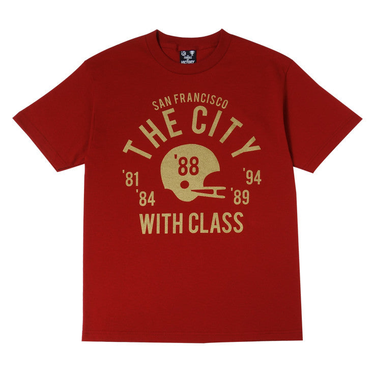 Mens Thrill Of Victory Class City T-Shirt Red - Shop True Clothing