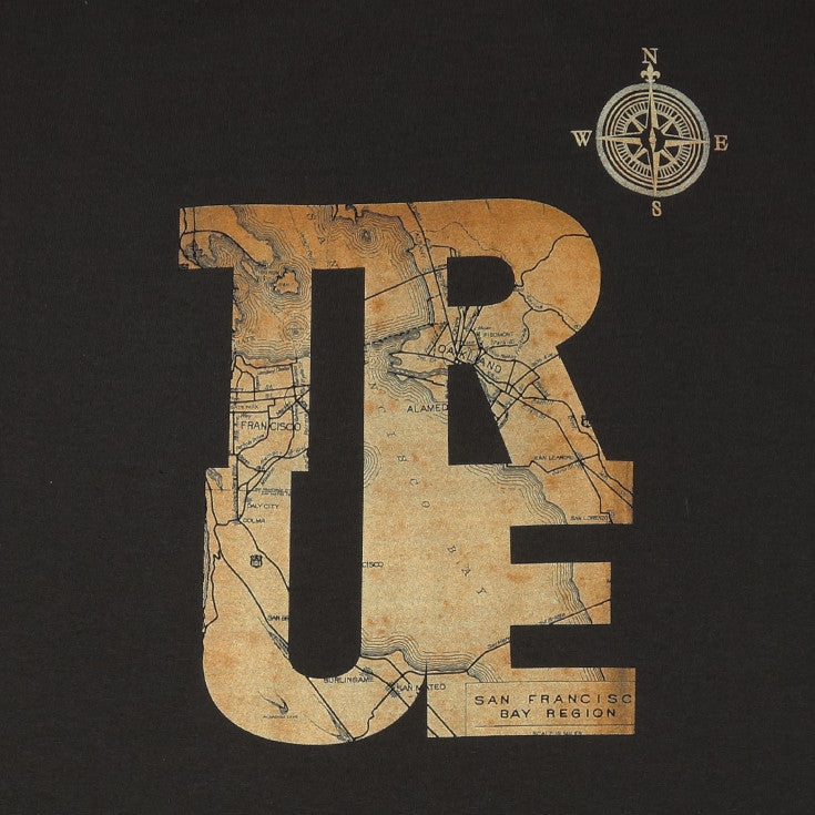 Mens True Compass T-Shirt Brown - Shop True Clothing