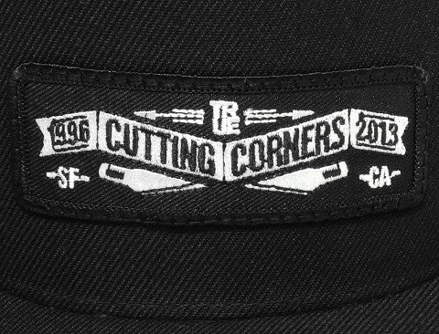 True Cutting Corners Strapback Cap Black - Shop True Clothing