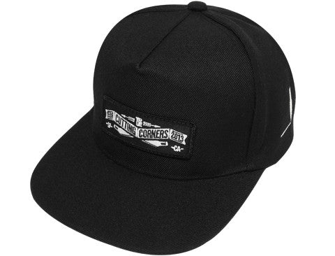 True Cutting Corners Strapback Cap Black - Shop True Clothing