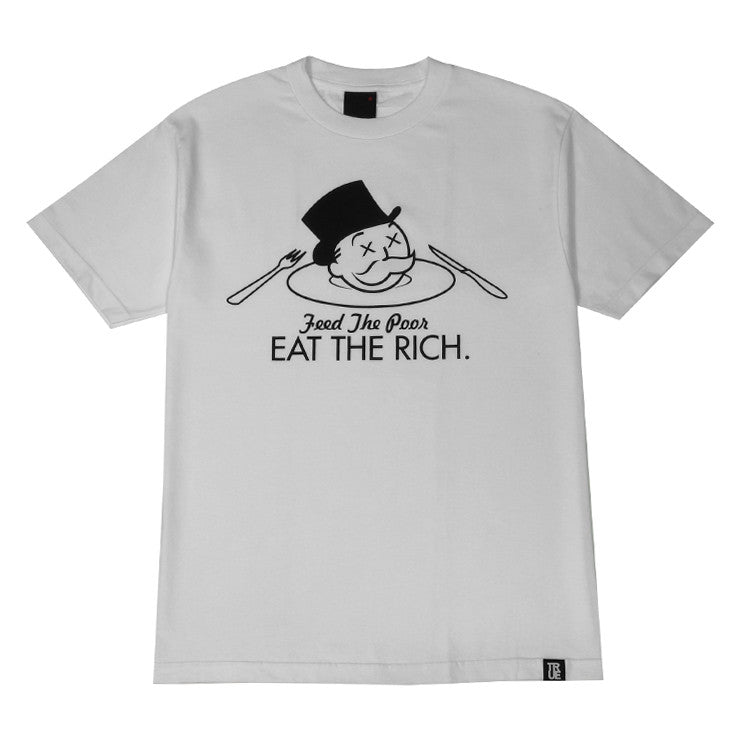 Mens True Eat The Rich T-Shirt White - Shop True Clothing