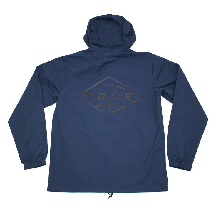 True Mens Established Rain Jacket Navy - Shop True Clothing