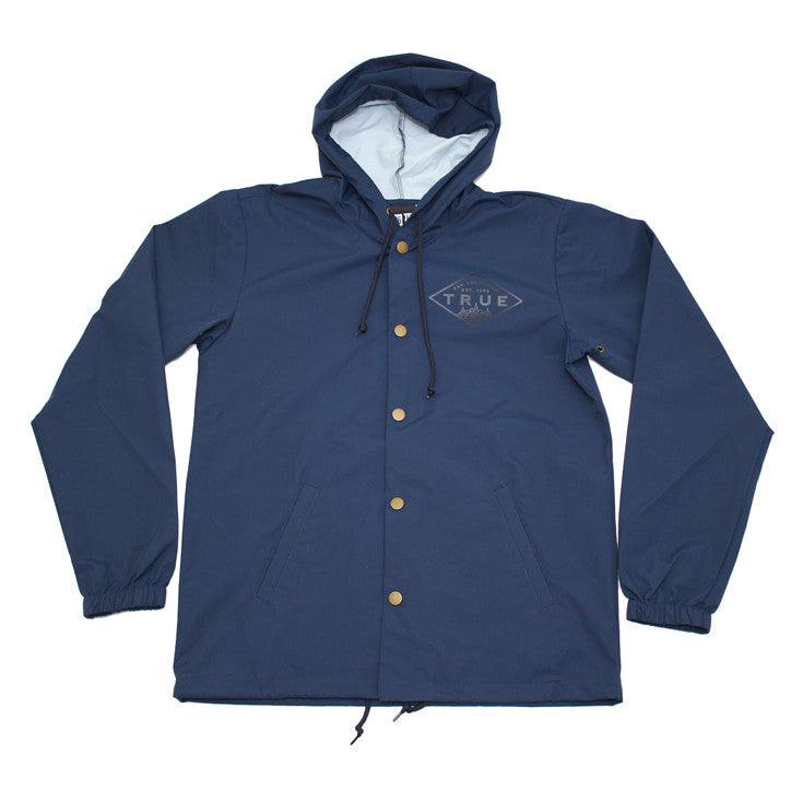 True Mens Established Rain Jacket Navy - Shop True Clothing