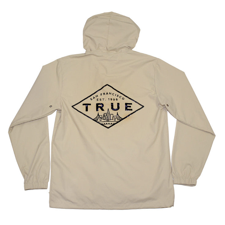 True Mens Established Rain Jacket Tan - Shop True Clothing