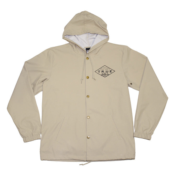 True Mens Established Rain Jacket Tan - Shop True Clothing