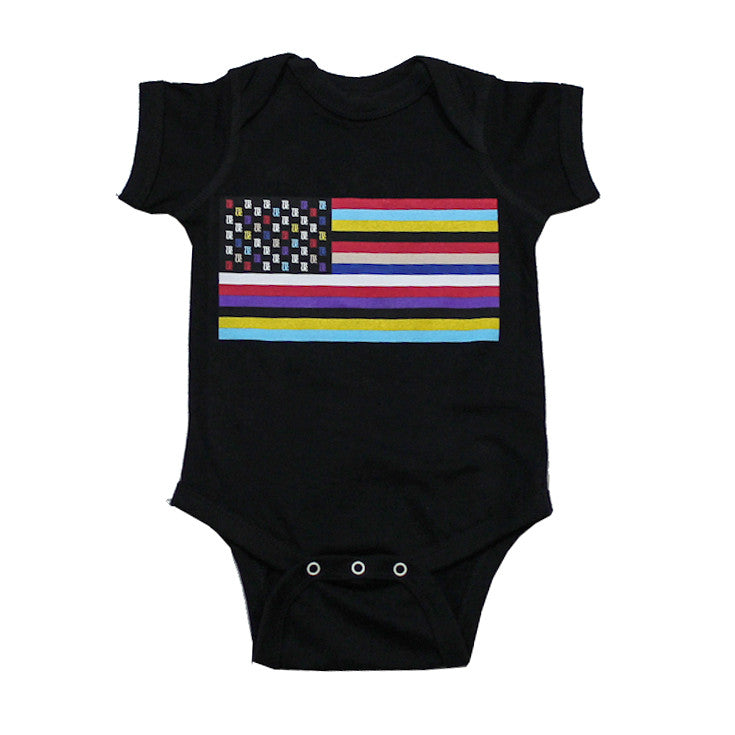 Kids True Flag 2 One Piece Black - Shop True Clothing