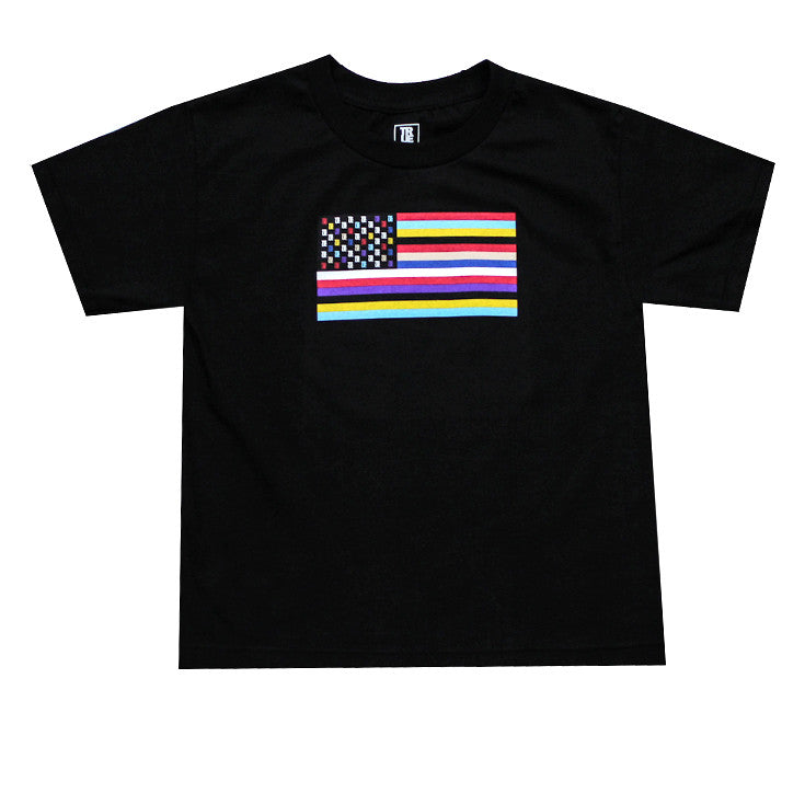Kids True Flag 2 T-Shirt Black - Shop True Clothing
