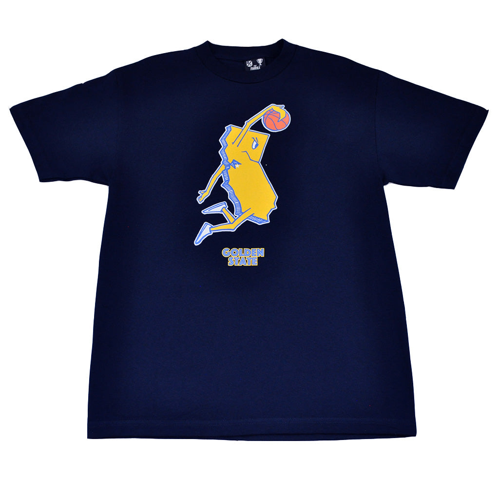 Mens Thrill Of Victory Golden State T-Shirt Navy - Shop True Clothing