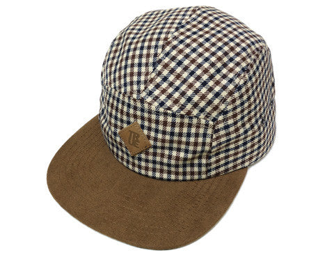 True Grown Man Plaid Camp Cap Tan - Shop True Clothing